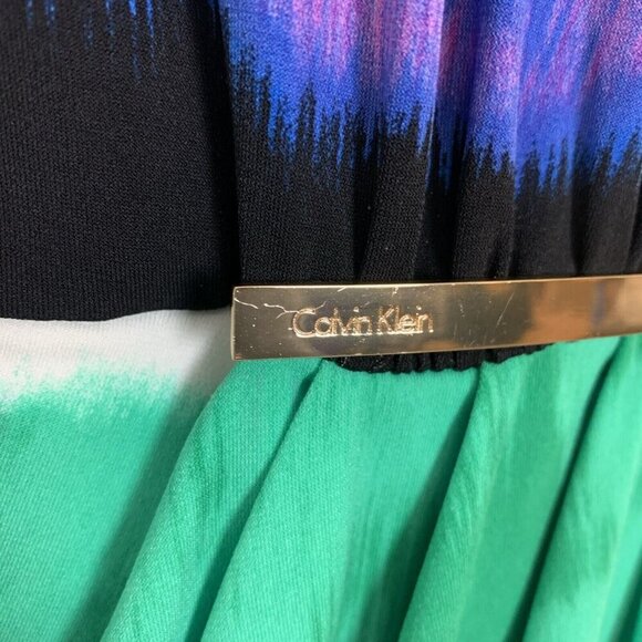 Calvin Klein Womens 2X Shift Dress Sleeveless Multicolor Office Career Corporate - Picture 6 of 16